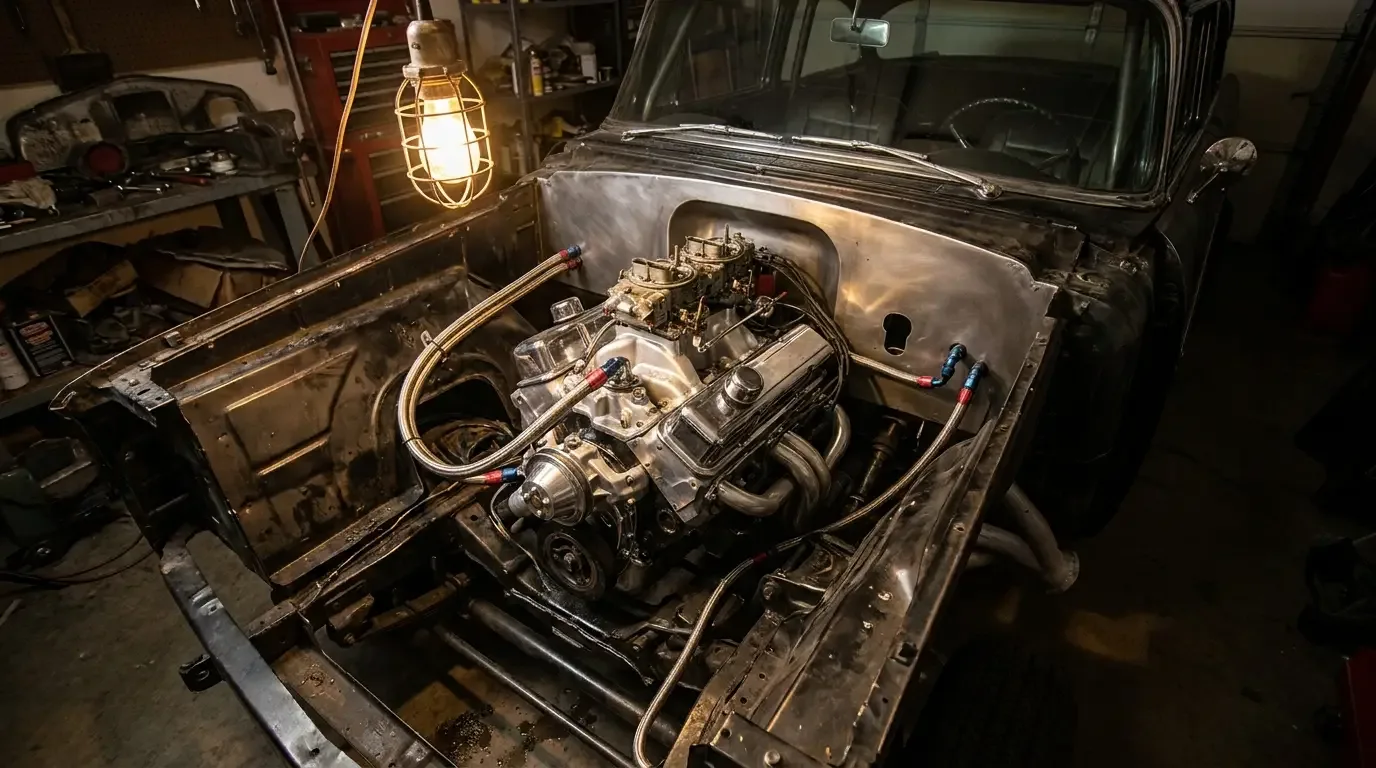 Gasser Engine Setback and Weight Bias
