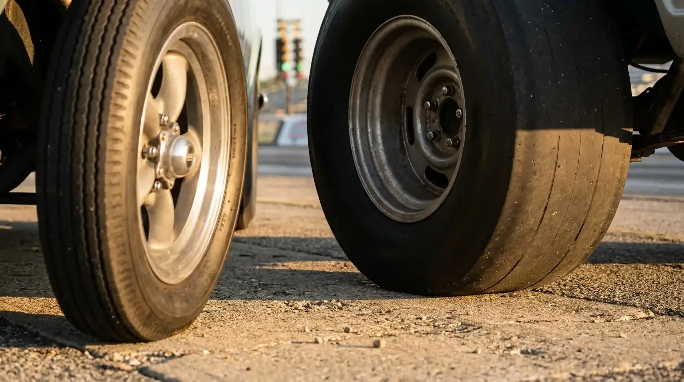 Gasser Wheels and Tires: Skinnies and Slicks