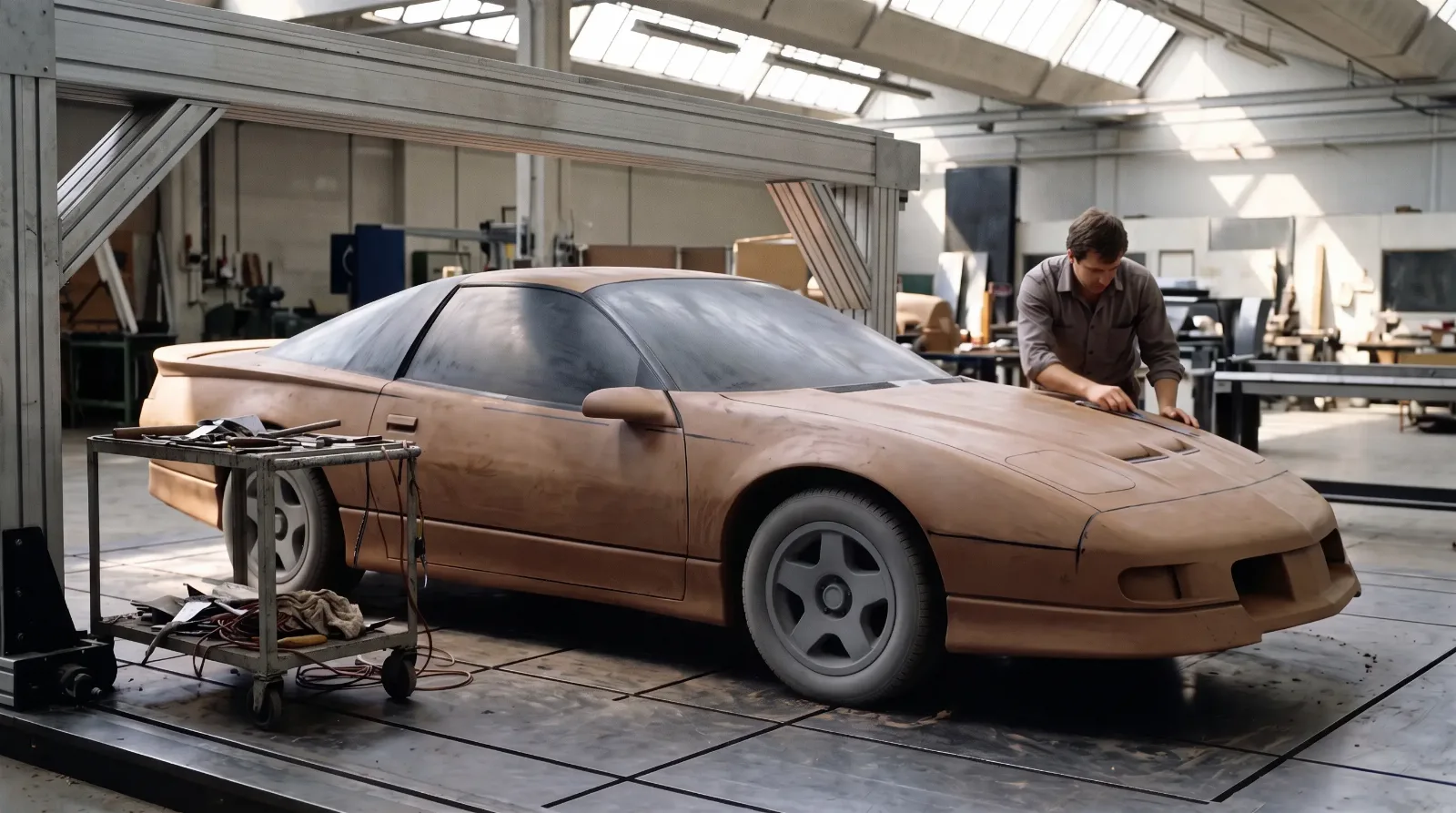 1986 Chevrolet GM80 Camaro, clay model in the design studio