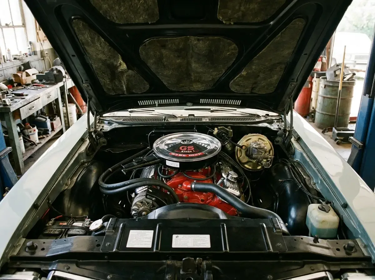1970 Buick GSX Stage 1 455 - engine bay detail