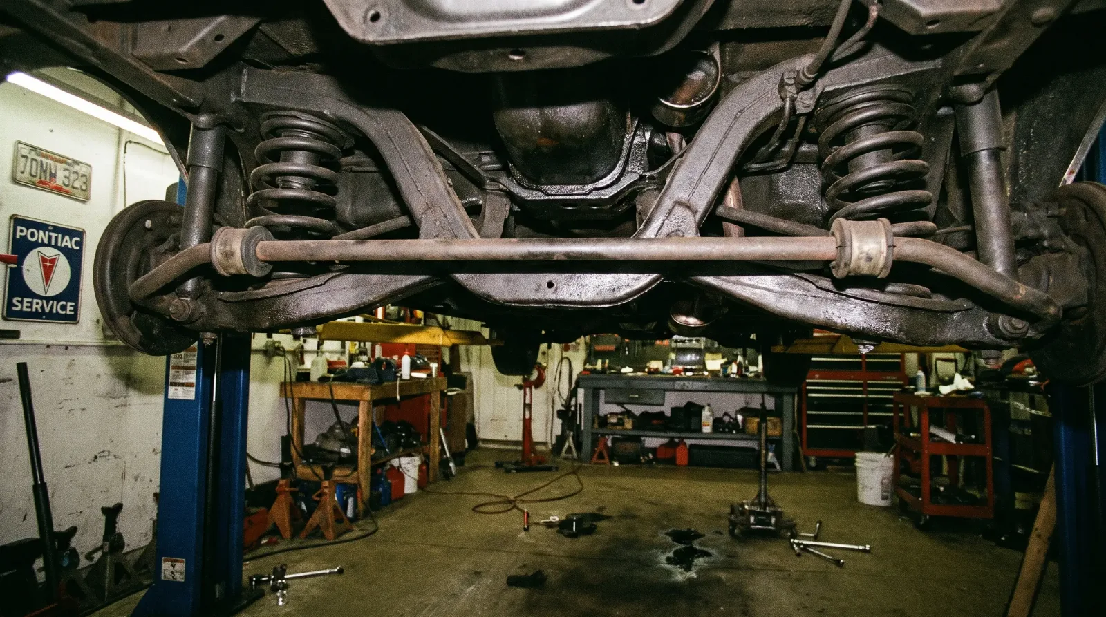 1964 GTO front suspension springs and sway bar