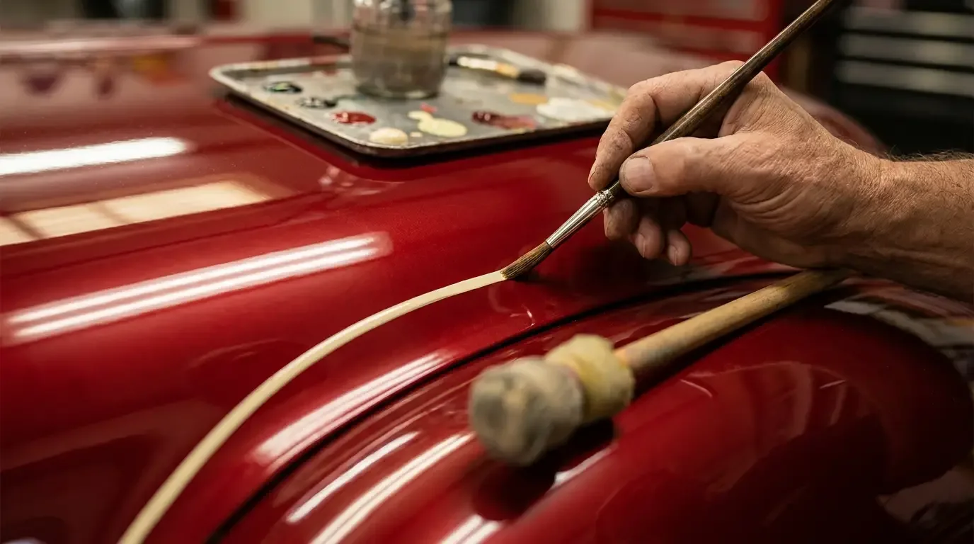 Pinstriping and the Kustom Line Artists