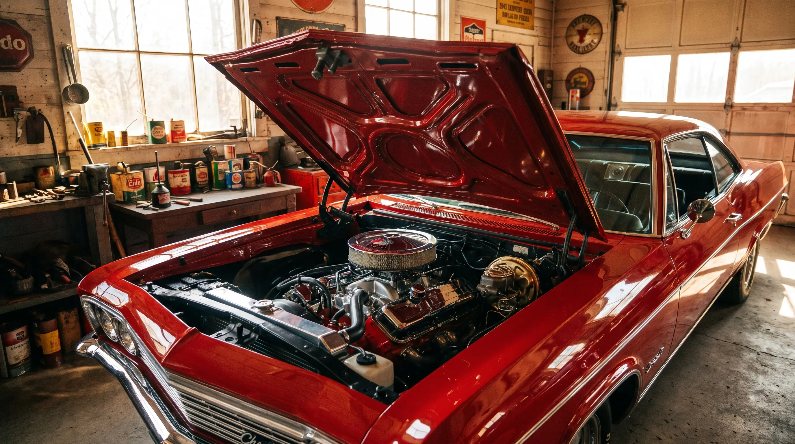 The Engines of the 1965 to 1966 Impala
