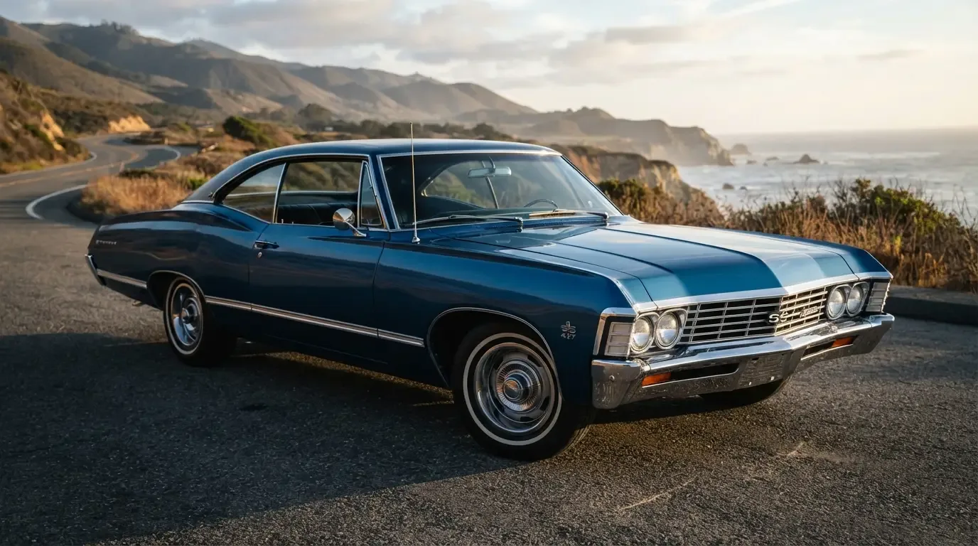 Classic Chevrolet Impala SS Super Sport, three-quarter front view