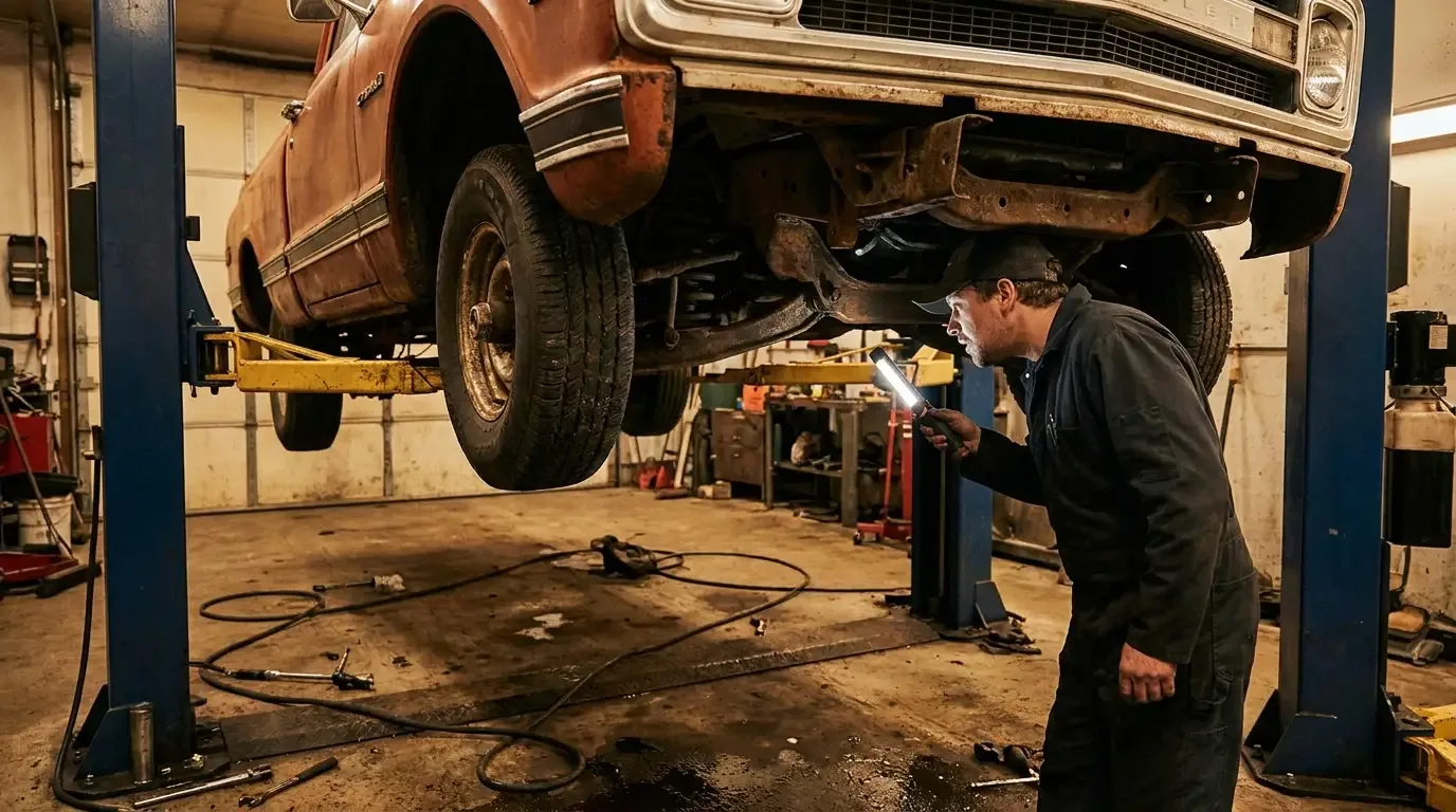 How to Inspect a Classic C10 Frame for Straightness