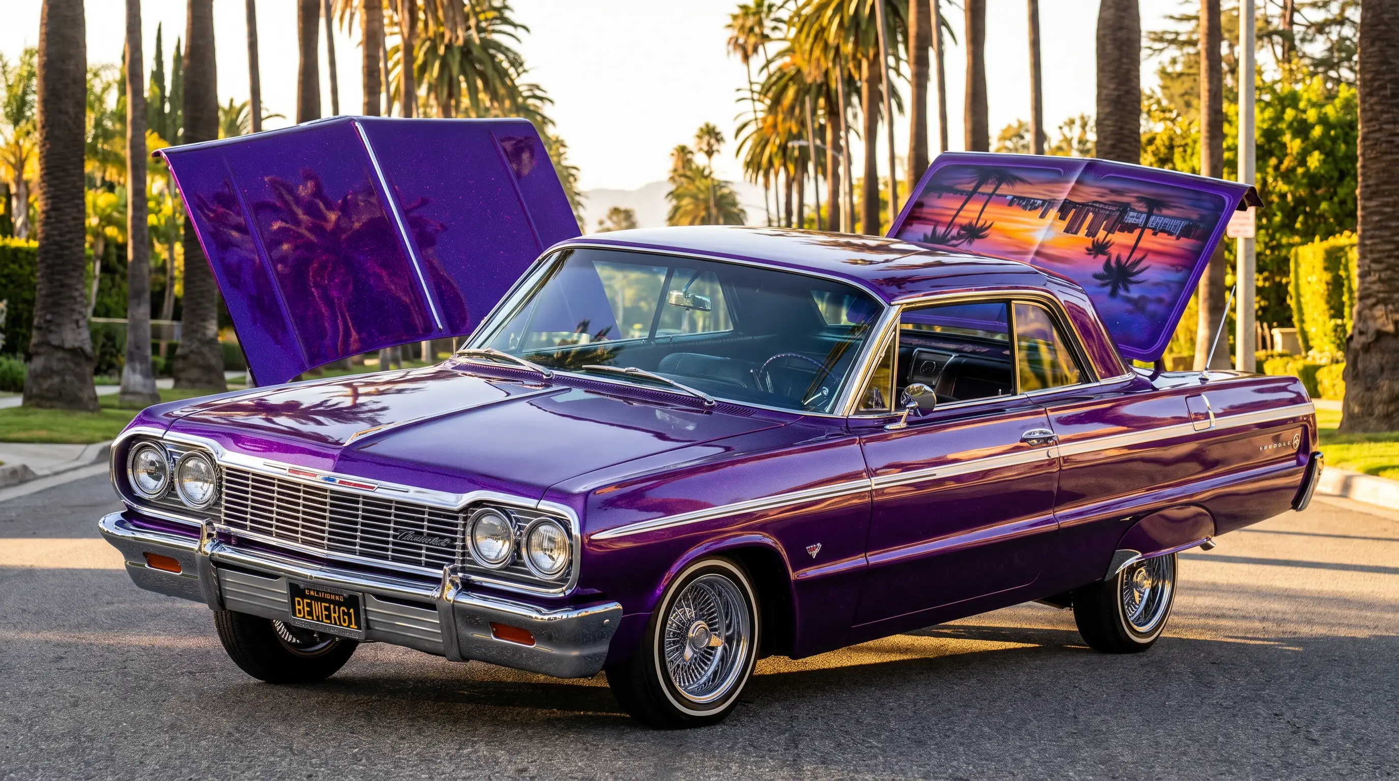 Metalflake and Murals: Lowrider Impala Paint