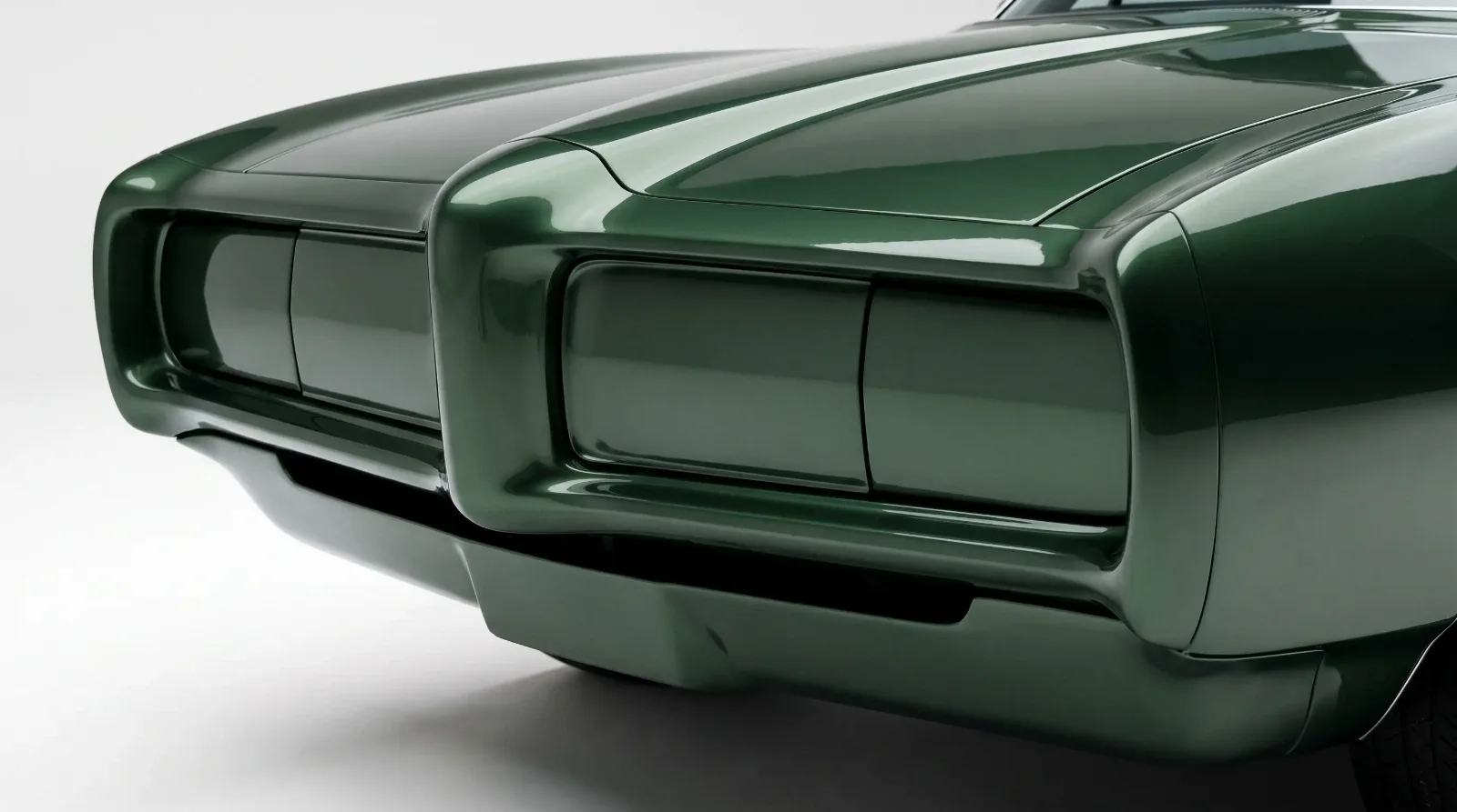 1968 GTO Endura nose studio detail shot