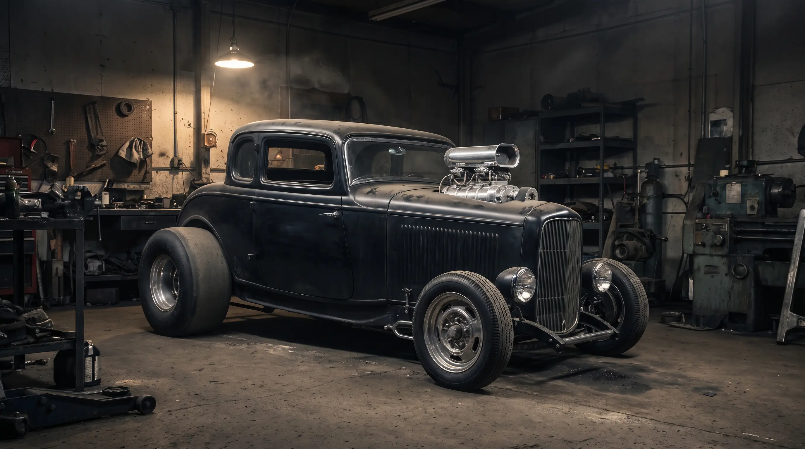 The 32 Ford in Pro Street Outlaw Style