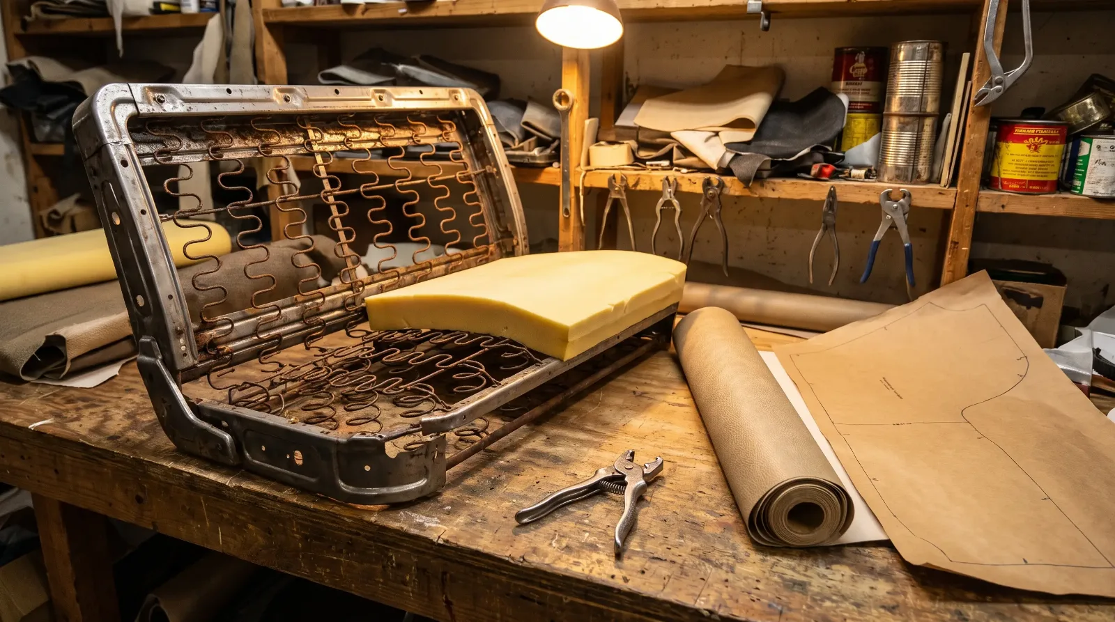 Reupholstering Classic Car Seats: Foam, Springs and Covers