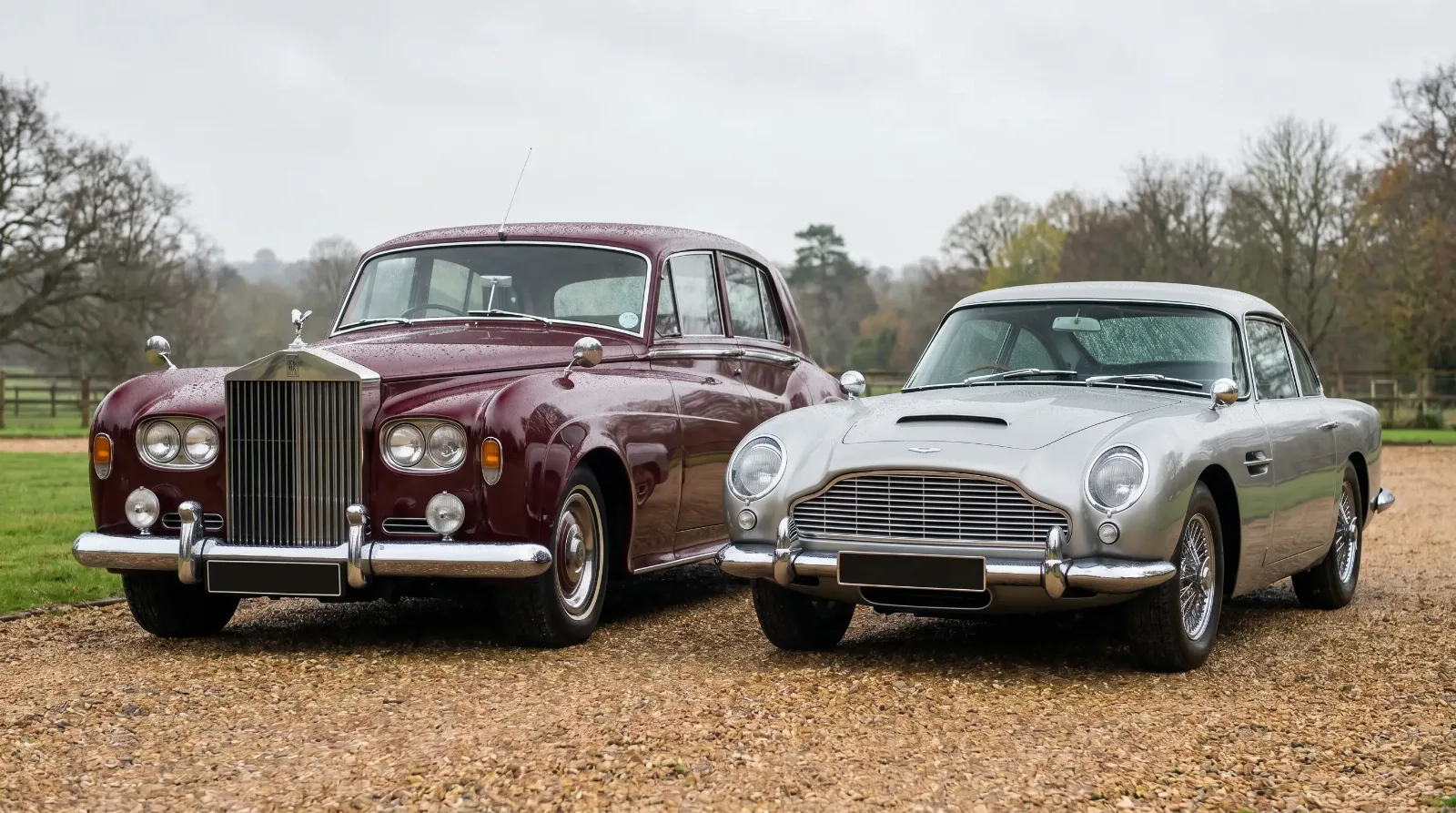 Two sibling British luxury saloons compared side by side