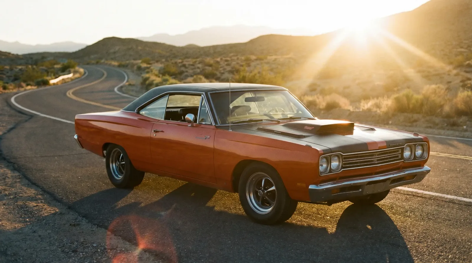 1969 Plymouth Road Runner two-door hardtop, three-quarter front view