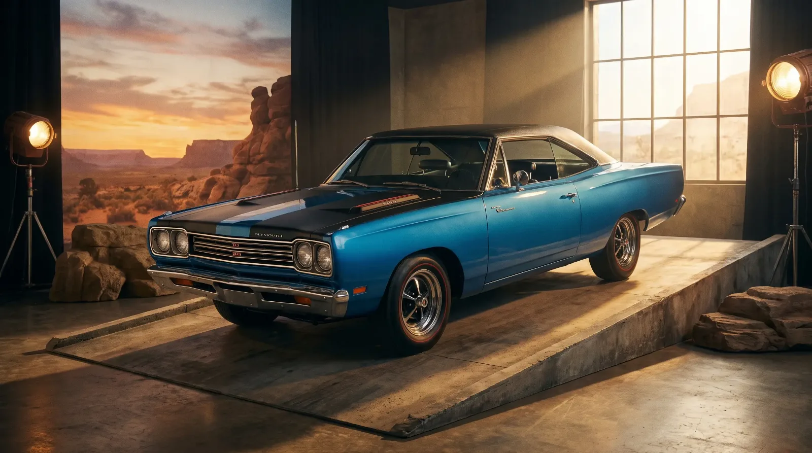 1969 Plymouth Road Runner, Motor Trend Car of the Year, studio shot