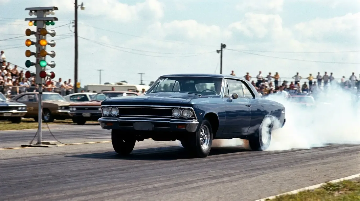1966 Chevrolet Chevelle SS396 — Super Stock launch off the line