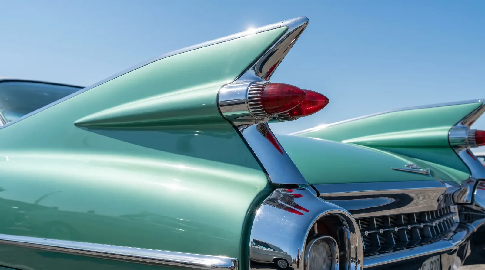 Dramatic 1959 tailfin and rocket-shaped taillights