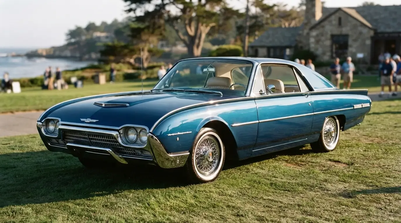 1962 Ford Thunderbird Italien fastback show car, three-quarter front view