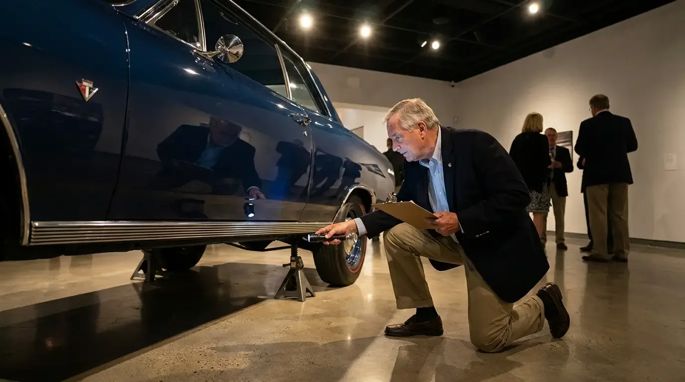 1965 Chevelle Z16 — museum chassis authentication check