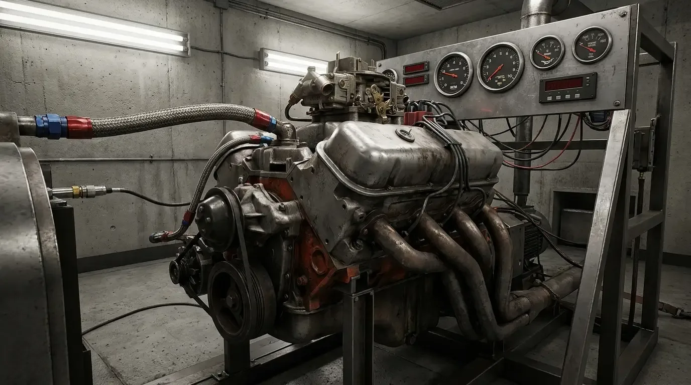 Chevrolet Chevelle LS6 454 — on the dynamometer test stand