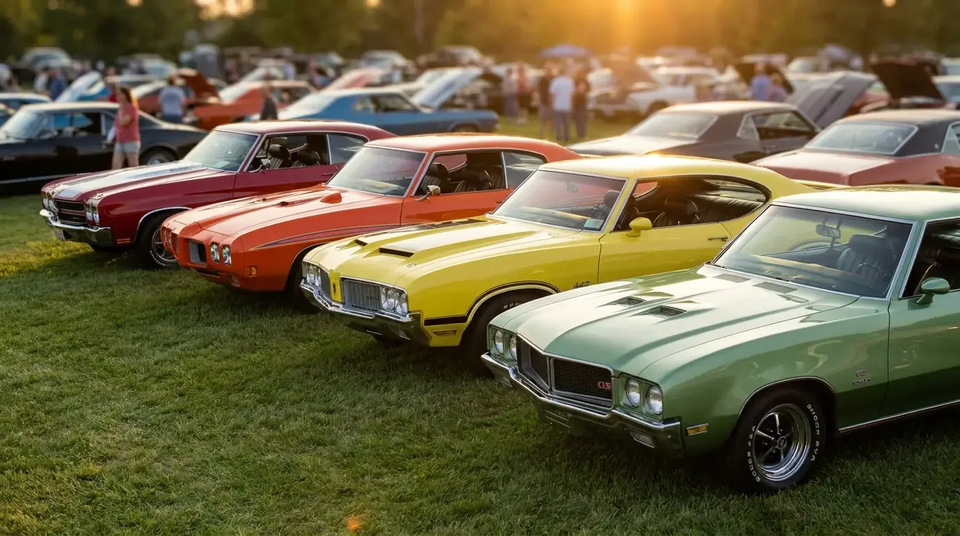 Chevelle SS, GTO, 442 and GS — car show lineup