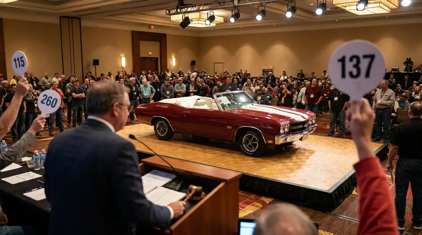 Documented 1970 Chevrolet Chevelle SS454 convertible on the auction block