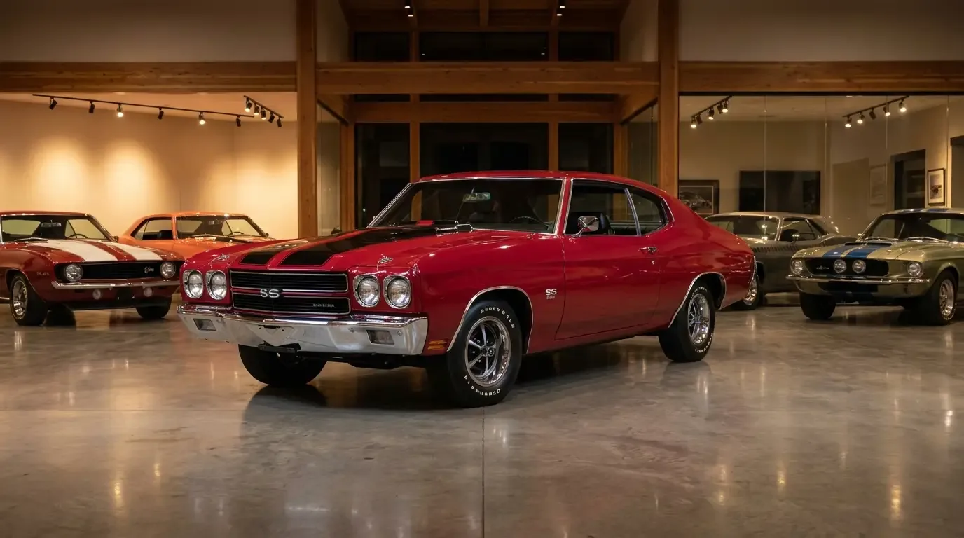 1970 Chevrolet Chevelle SS454 — private collector garage showroom