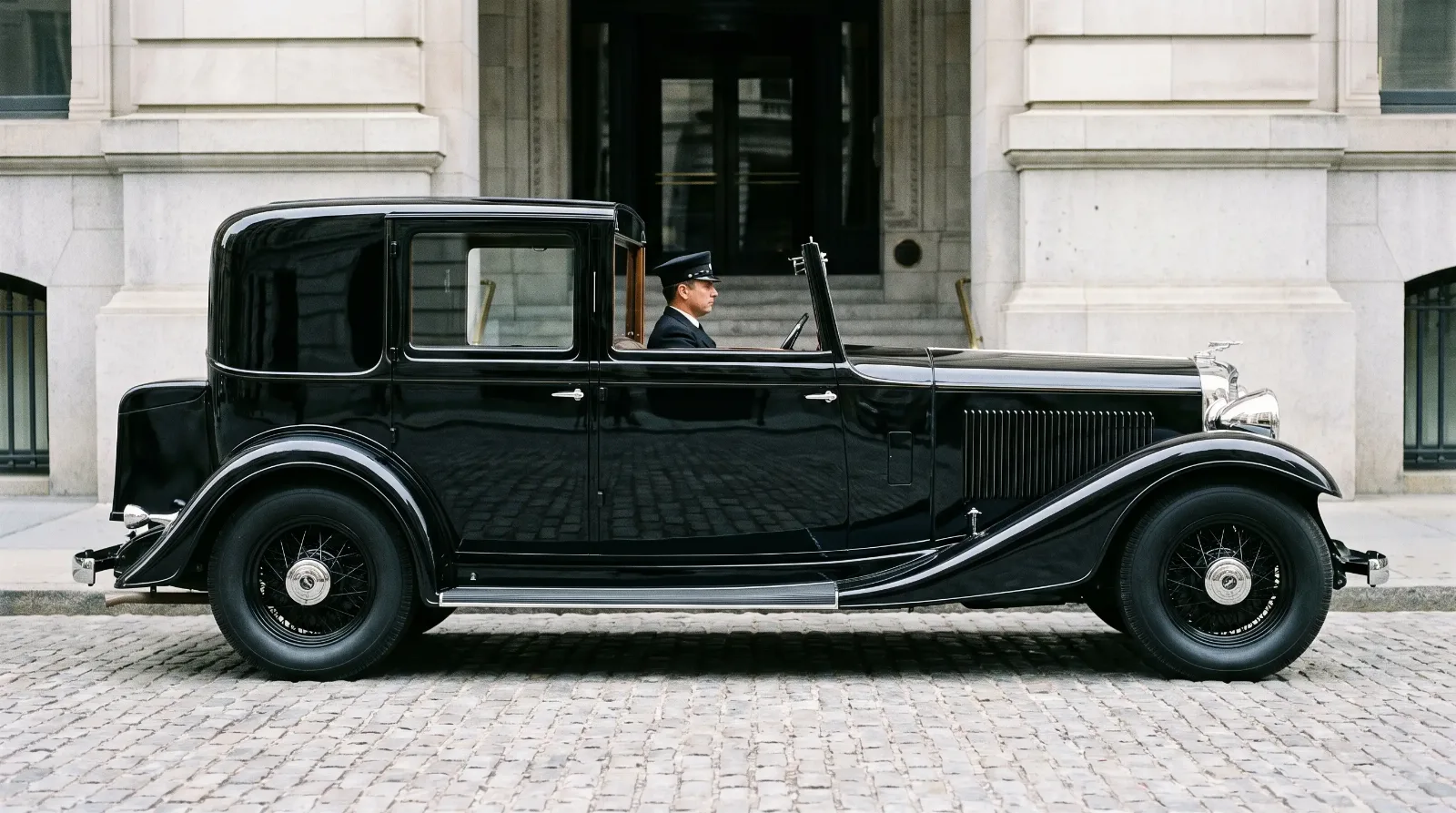 1930s Lincoln formal town car with Brunn closed body