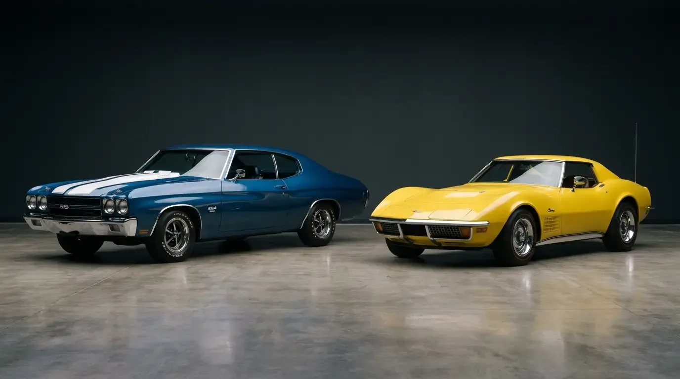 1970 Chevelle and 1971 Corvette - LS6 family comparison