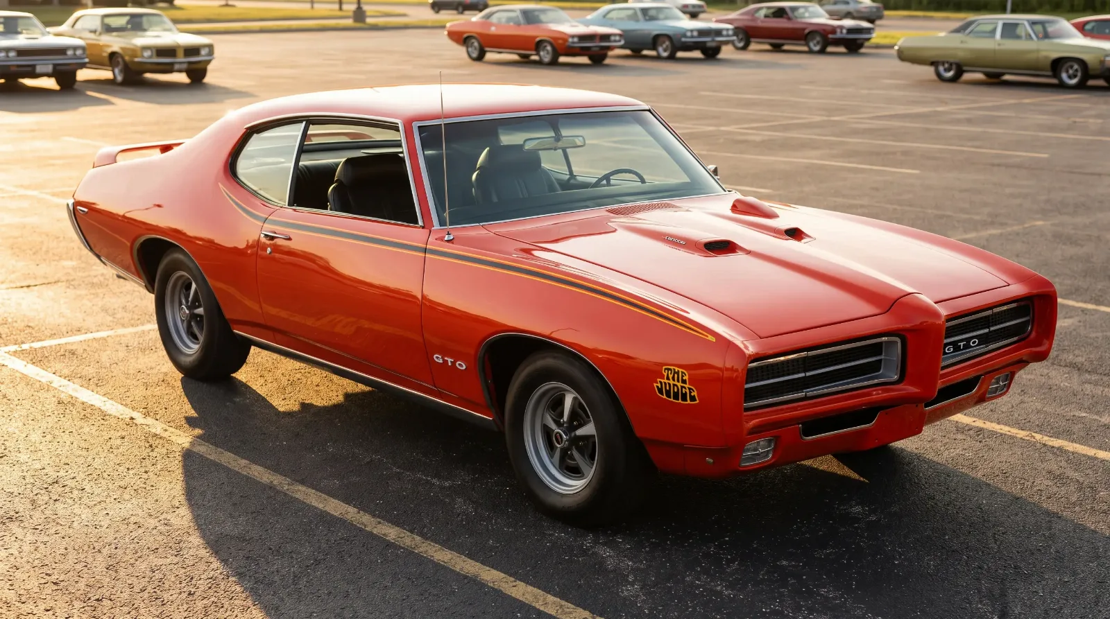 Carousel Red 1969 GTO Judge with stripes