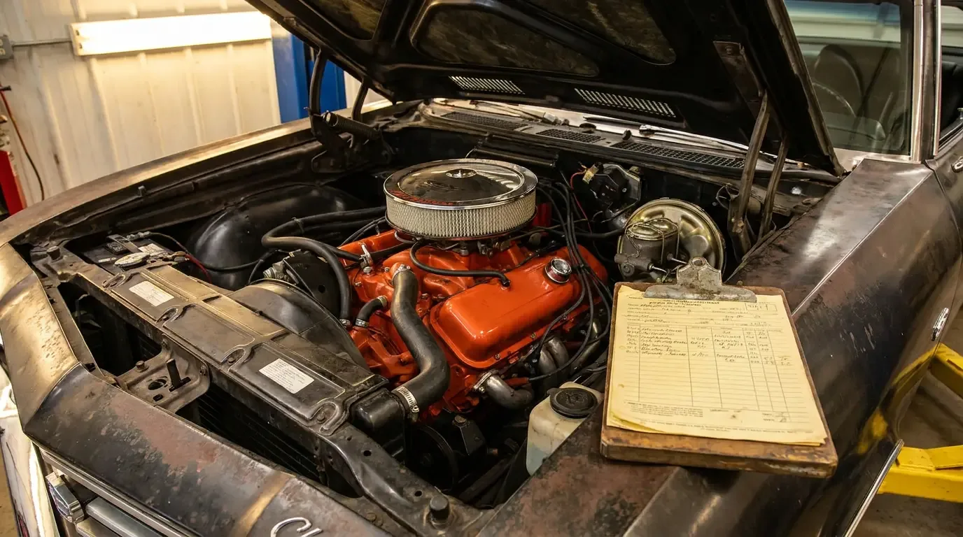 1969 Chevrolet Chevelle COPO 9562 — L72 427 engine bay detail