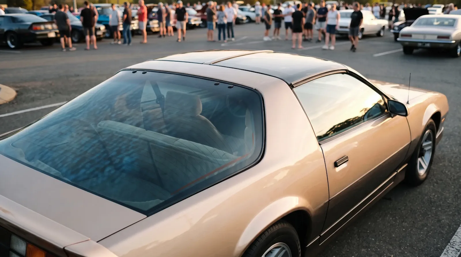 1984 Chevrolet Camaro Z28, T-top roof at a car meet