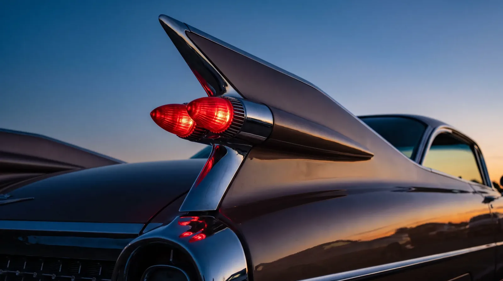 1959 Cadillac tail fin with twin bullet taillights