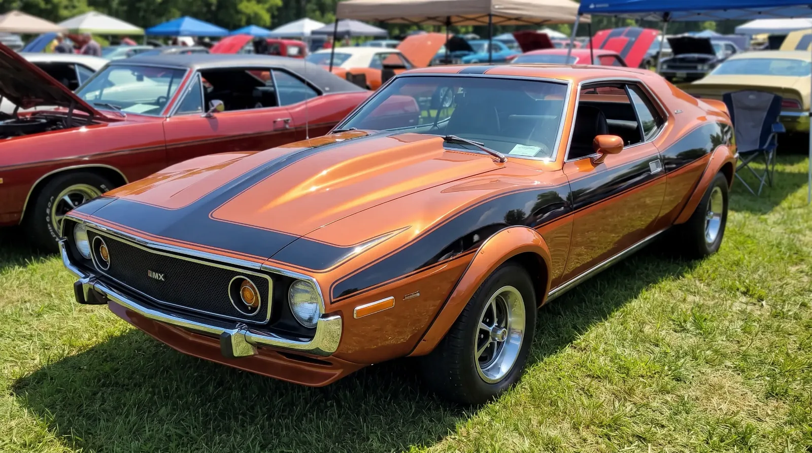 1972 AMC Javelin AMX muscle car from the year horsepower ratings collapsed