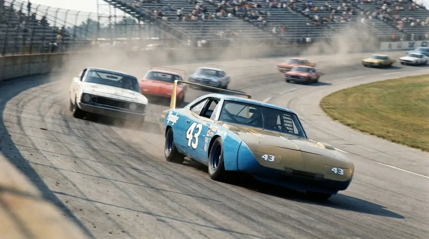 1969 Dodge Charger Daytona - NASCAR superspeedway racing action
