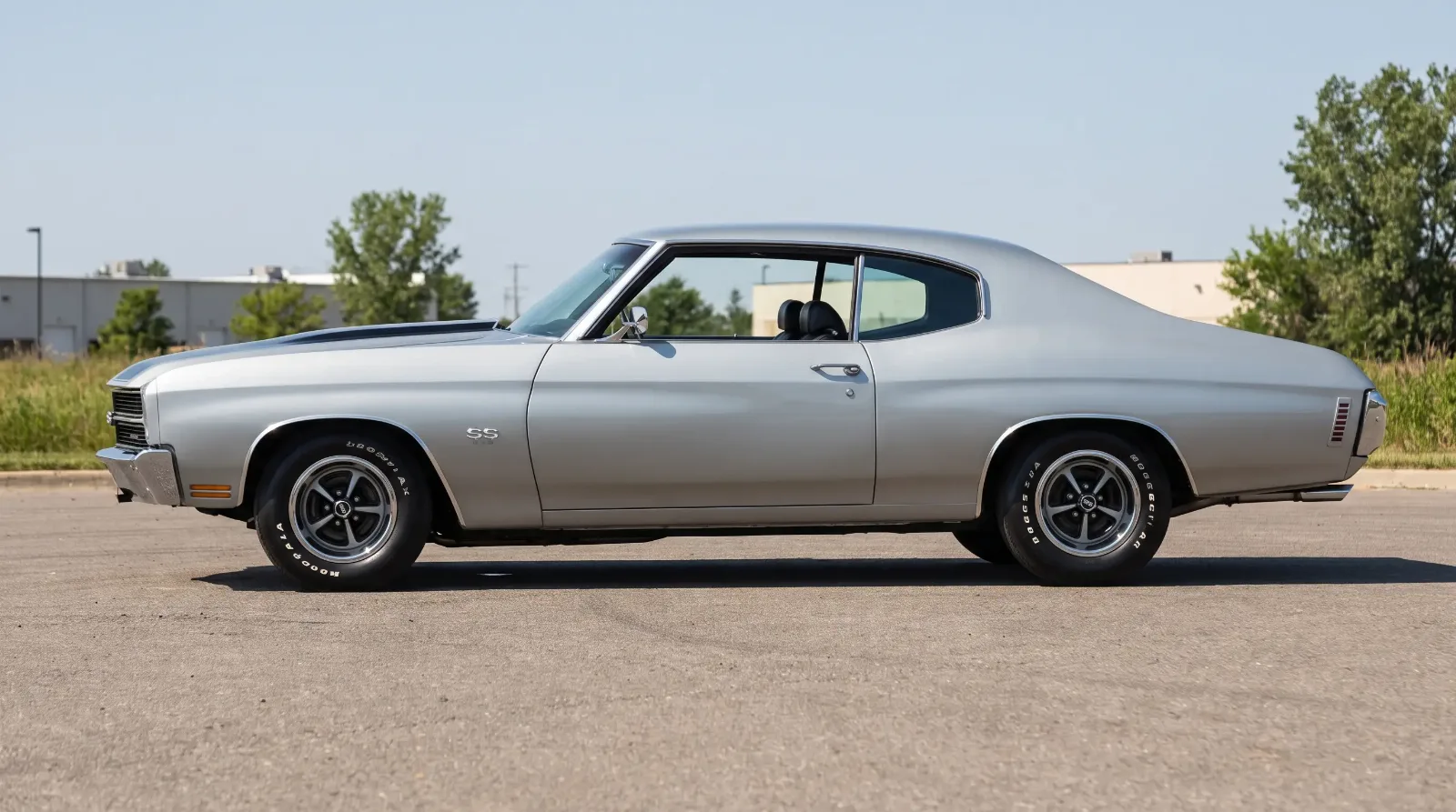 1970 Chevrolet Chevelle SS side profile showing the mid-size A-body two-door shape